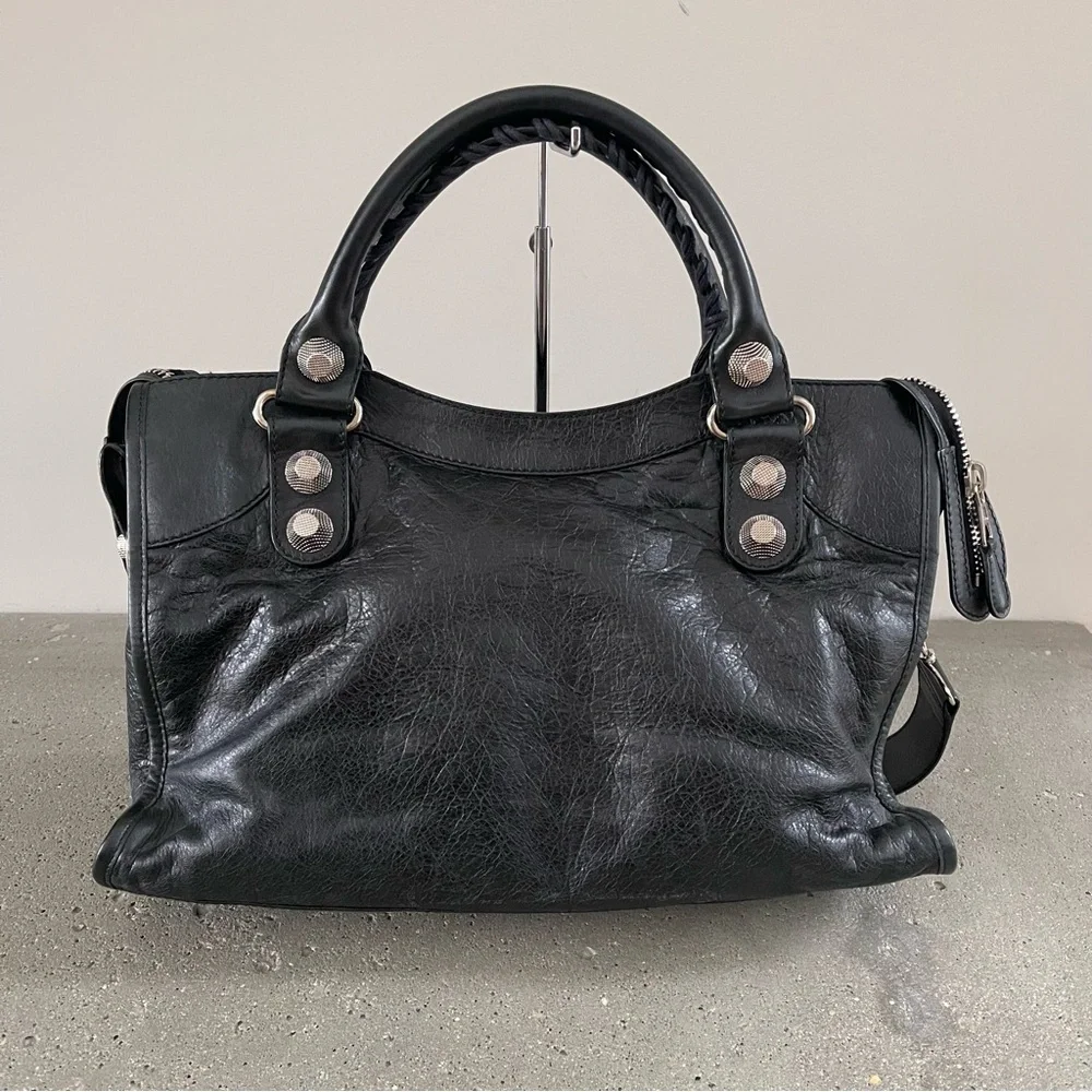BALENCIAGA Agneau Giant 21 Silver City Bag - Picture 3 of 8
